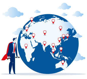 Around The World: From the Component to the Customer